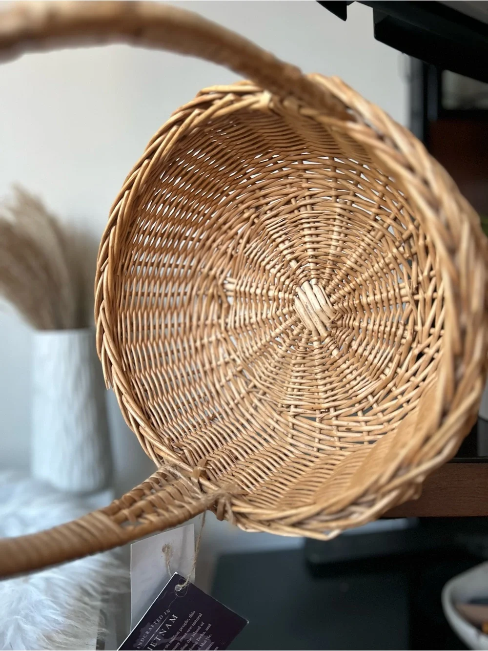 Woven Handheld Decorative garden fruit Basket - Natural Tan